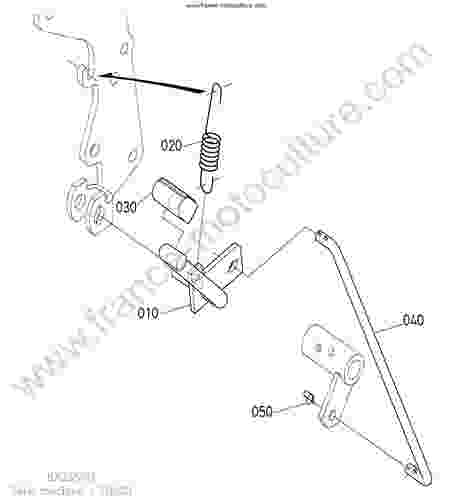 KUBOTA - BX2350 : Pedale blocage differentiel