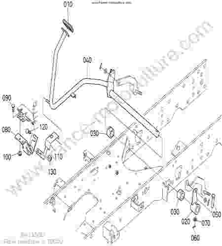 KUBOTA - BX2350 : Pedale freins