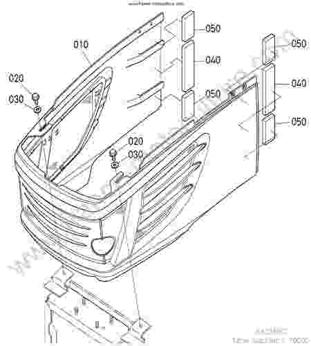 KUBOTA - BX2350D : Calandre