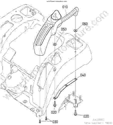 KUBOTA - BX2350D : Guide gauche