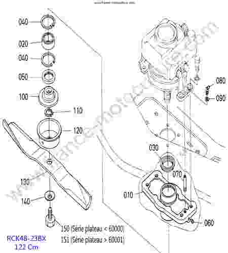 KUBOTA - BX2350D : RCK48 - Lame centre