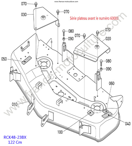 RCK48 - Plateau 1 KUBOTA BX2350D