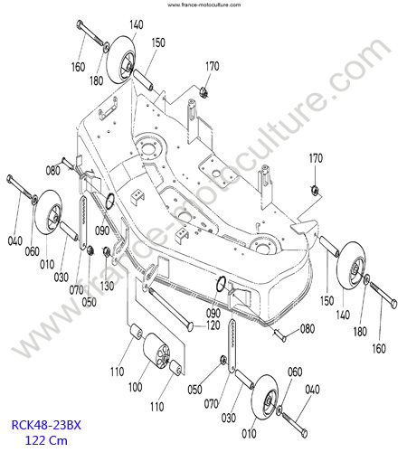 RCK48 - Roues KUBOTA BX2350D
