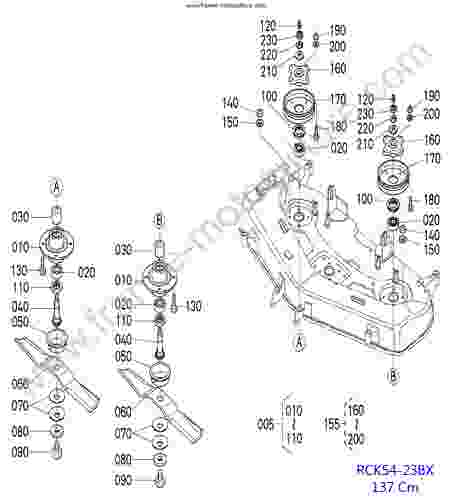 KUBOTA - BX2350D : RCK54 - Lames