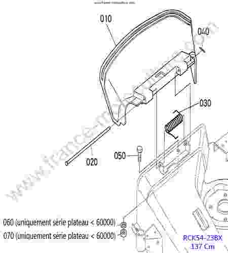 KUBOTA - BX2350D : RCK54 - Deflecteur
