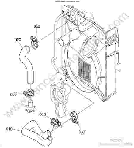 KUBOTA - BX2350D : Durites radiateur