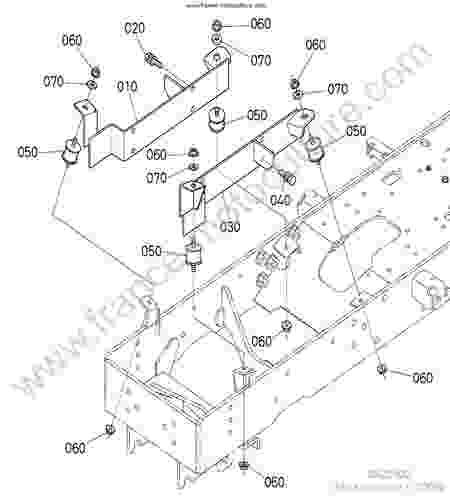 KUBOTA - BX2350D : Supports moteur