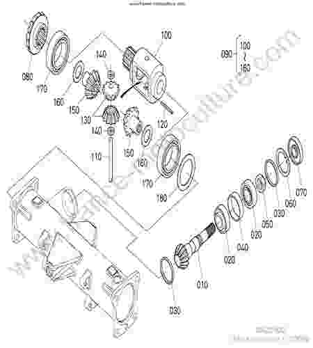 KUBOTA - BX2350D : Differentiel avant