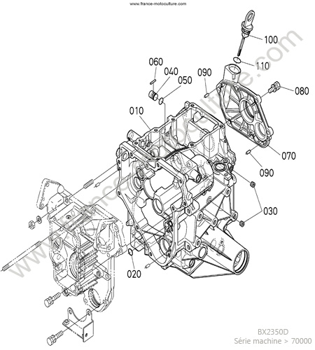 Carter transmission KUBOTA BX2350D