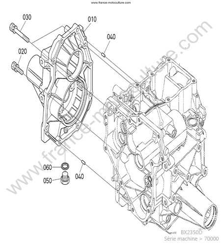 Carter pont KUBOTA BX2350D