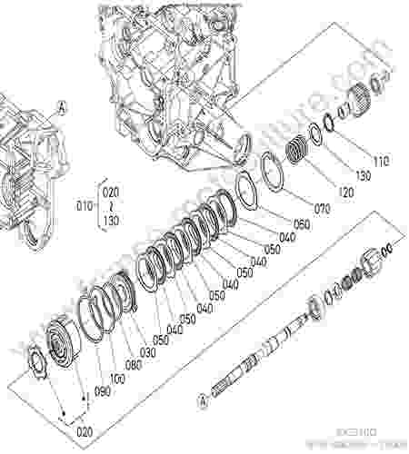 KUBOTA - BX2350D : Embrayage prise force