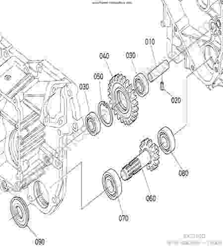 KUBOTA - BX2350D : Prise force ventrale