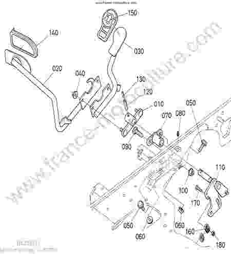 KUBOTA - BX2350D : Pédale avancement