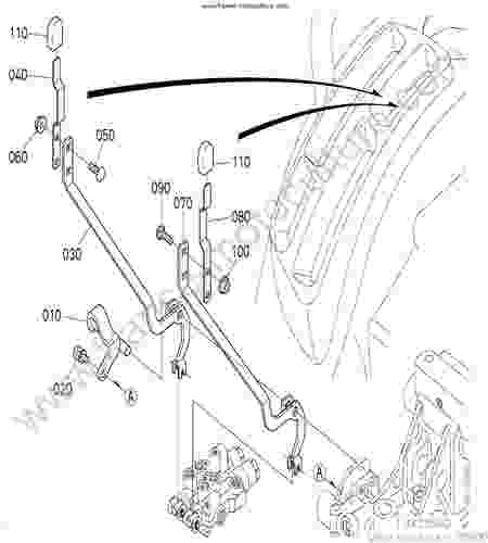 KUBOTA - BX2350D : Levier controle distributeur