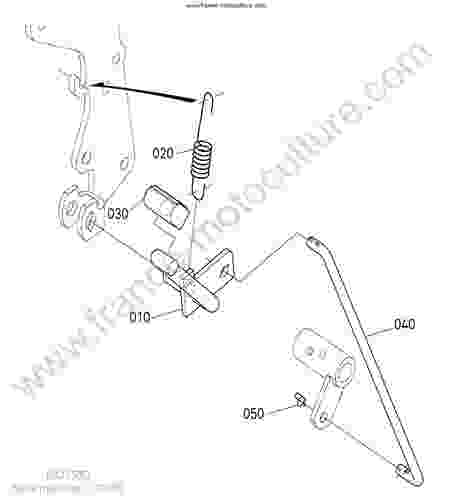 KUBOTA - BX2350D : Pedale blocage differentiel