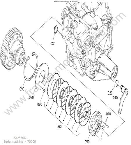 Freins gauche KUBOTA BX2350D