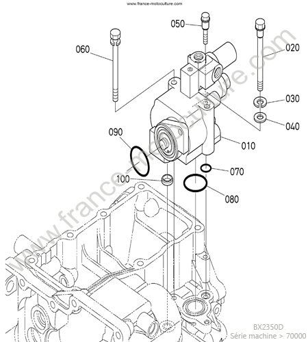 Pompe hydraulique : KUBOTA - BX2350D