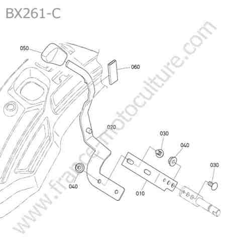 KUBOTA - BX261 : Levier distributeur 