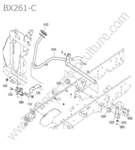 KUBOTA - BX261 : Pedale frein