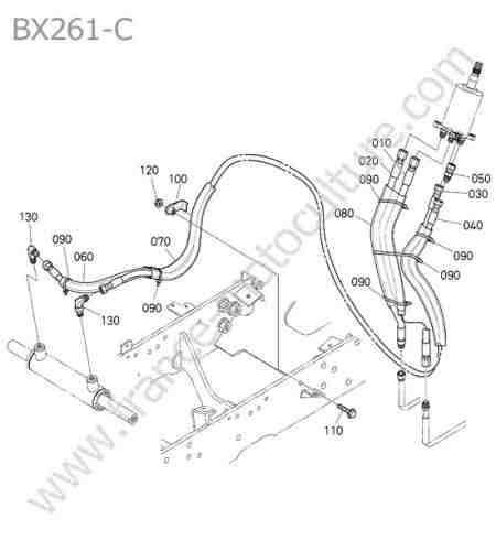 KUBOTA - BX261 : Circuit servo direction