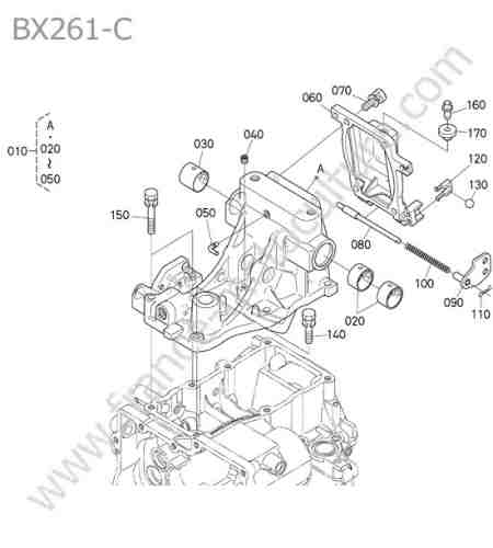 KUBOTA - BX261 : Culasse relevage