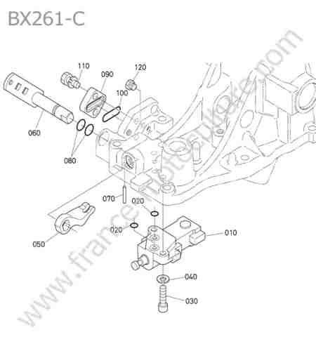 KUBOTA - BX261 : Distributeur relevage