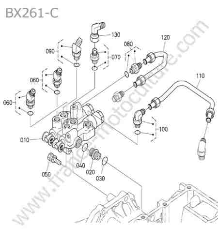 KUBOTA - BX261 : Distributeur auxilaire
