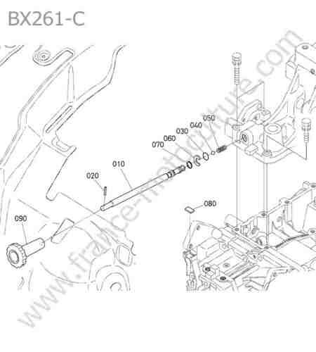 KUBOTA - BX261 : Reglage relevage