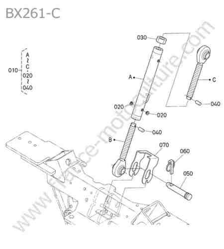 KUBOTA - BX261 : Tirant superieur