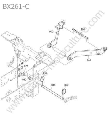 KUBOTA - BX261 : Bras inferieur