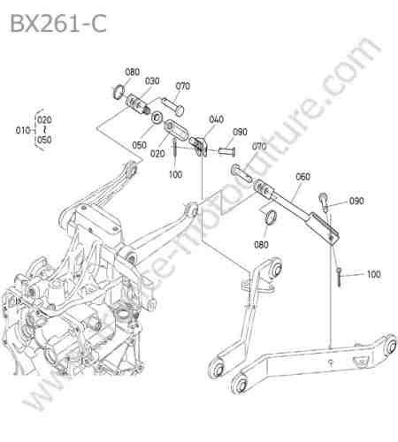 KUBOTA - BX261 : Tirant relevage