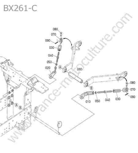 KUBOTA - BX261 : Chaine arret