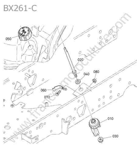 KUBOTA - BX261 : Cadran commande