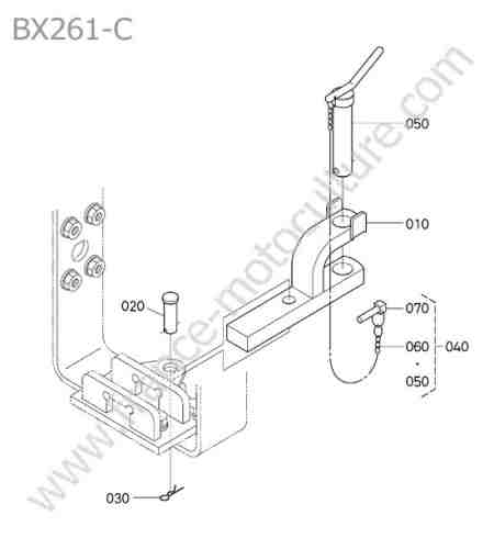 KUBOTA - BX261 : Attelage