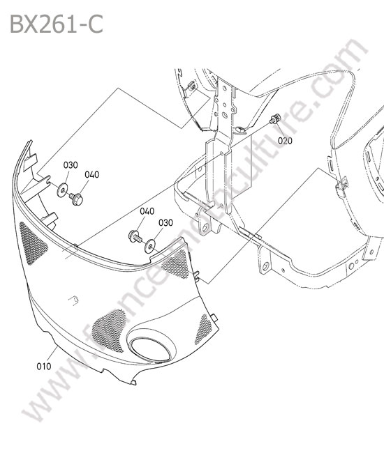 Calandre avant KUBOTA BX261