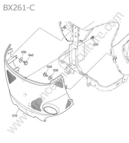 KUBOTA - BX261 : Calandre avant