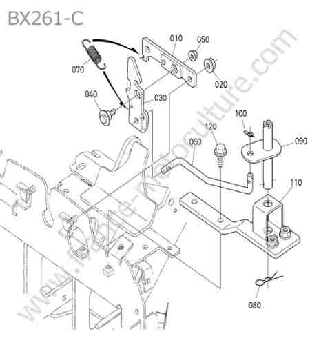 KUBOTA - BX261 : Serrure