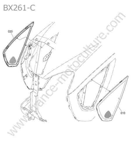 KUBOTA - BX261 : Capot lateral