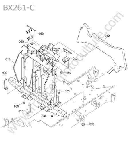 KUBOTA - BX261 : Pilier centre