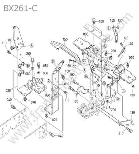 KUBOTA - BX261 : Support aile