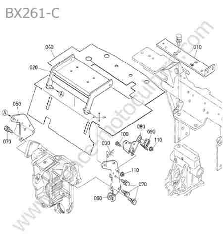 KUBOTA - BX261 : Support siege