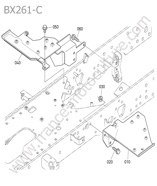 Support marche pied KUBOTA BX261