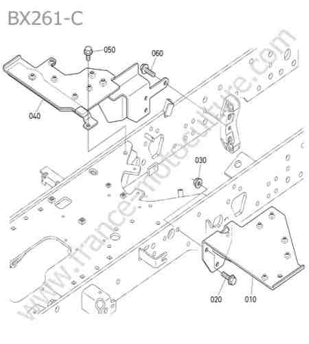 KUBOTA - BX261 : Support marche pied