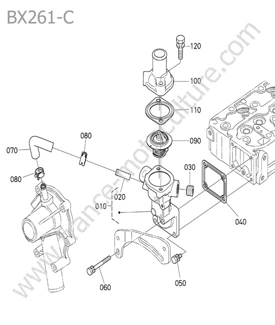 Thermostat KUBOTA BX261