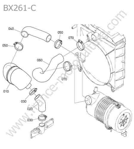KUBOTA - BX261 : Tuyau admission