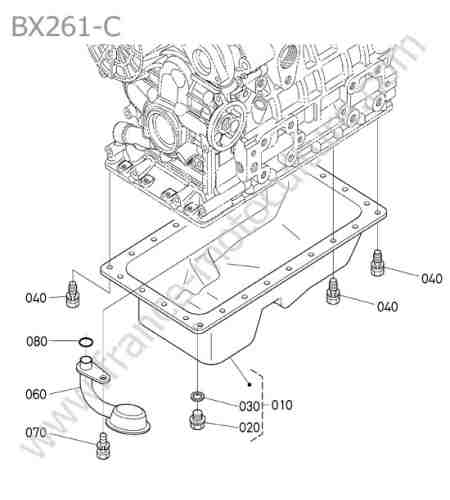 KUBOTA - BX261 : Carter huile