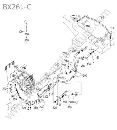 KUBOTA - BX261 : Circuit carburant