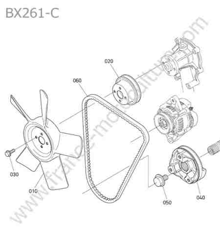 KUBOTA - BX261 : Ventilateur