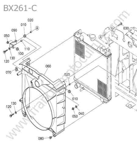 KUBOTA - BX261 : Deflecteur ventilation