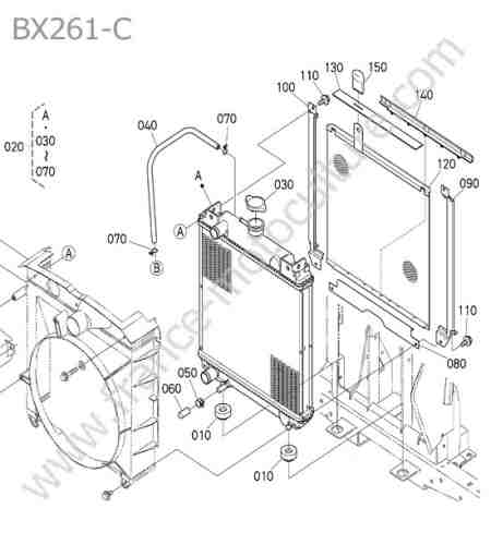 KUBOTA - BX261 : Radiateur